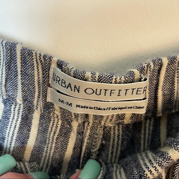 Urban Outfitters Linen Blend Striped Pants Size Medium - Picture 8 of 11
